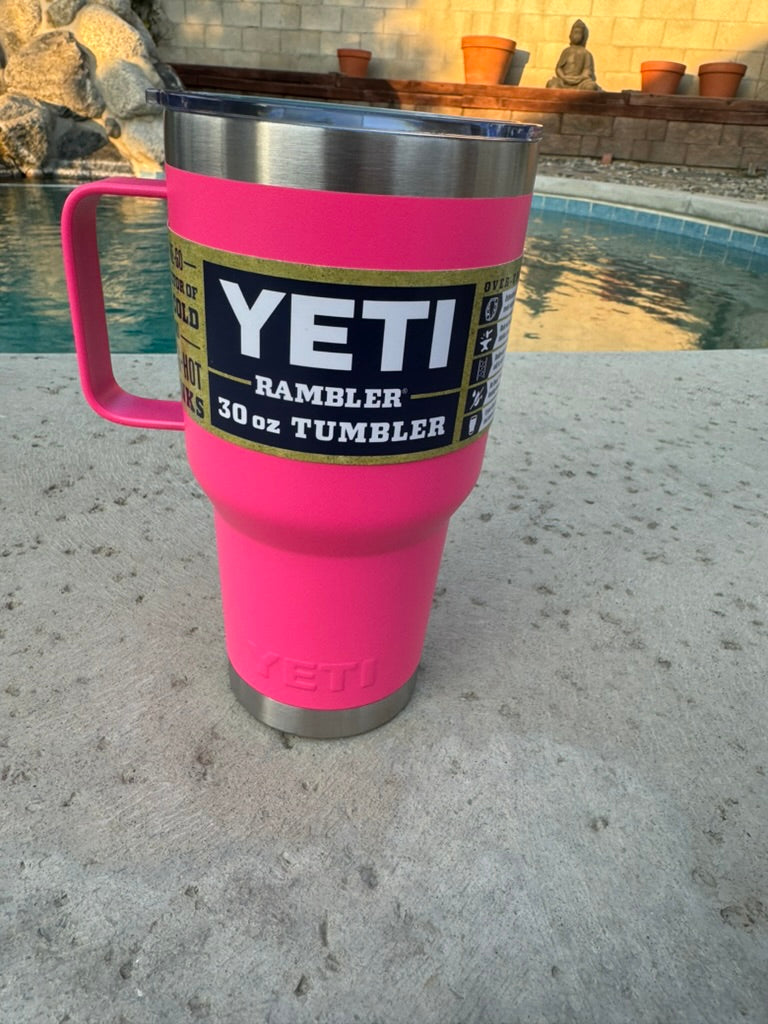 30 Ounce Premium Tumbler With Handle 2 lids included