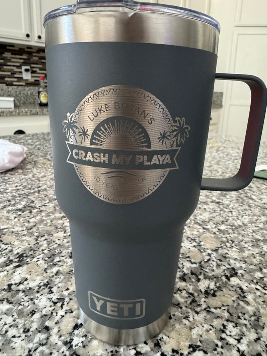 30 Ounce Premium Tumbler With Handle 2 lids included