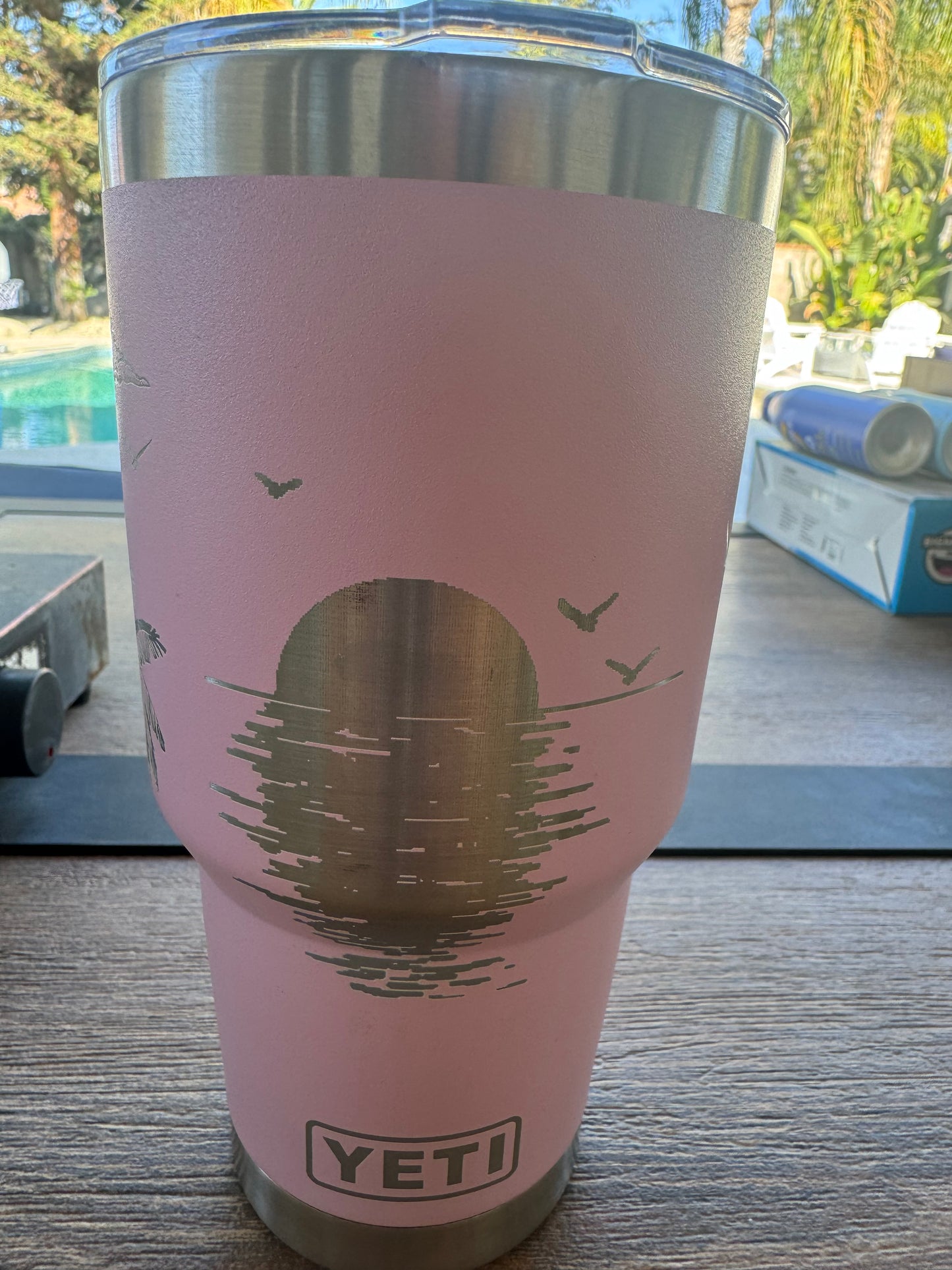 Beach Wrap 30 Ounce Premium Tumbler With Handle 2 lids included