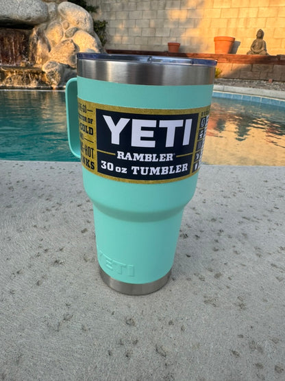 30 Ounce Premium Tumbler With Handle 2 lids included