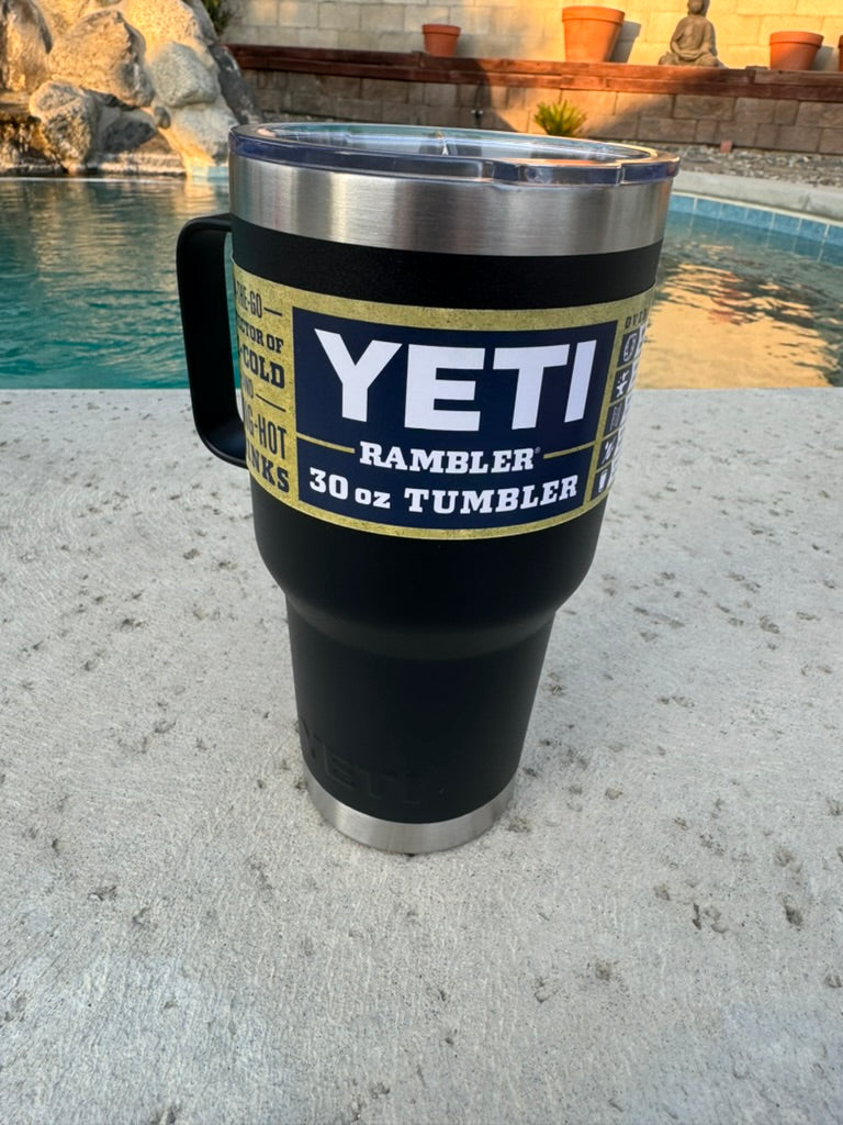 30 Ounce Premium Tumbler With Handle 2 lids included