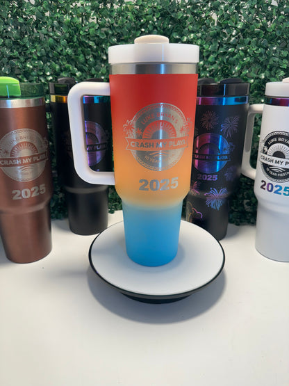 Sunrise Sunset 40 Ounce Engraved Tumbler - Personalization included
