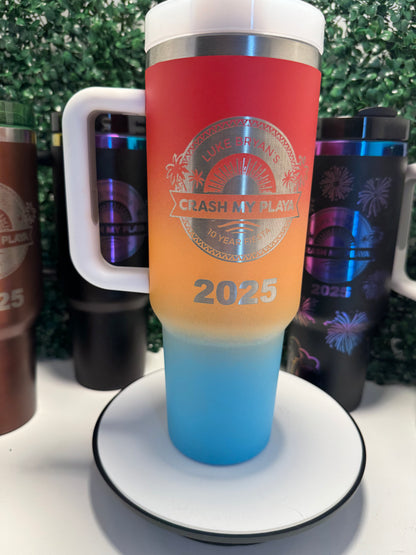 Sunrise Sunset 40 Ounce Engraved Tumbler - Personalization included