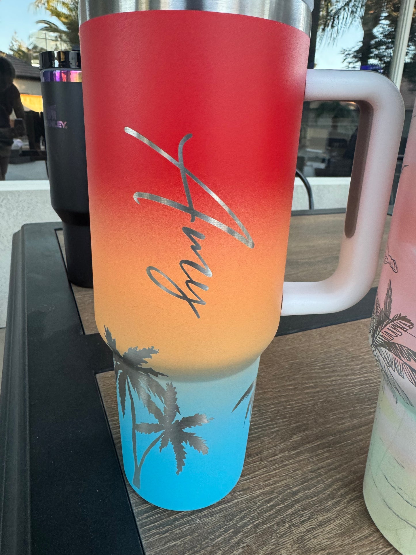 Sunrise Sunset 40 Ounce Engraved Tumbler - Personalization included