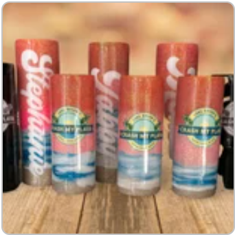 The Original Sunset Beach Wave Tumbler - Malibu color palette