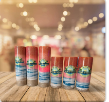 The Original Sunset Beach Wave Tumbler - Malibu color palette