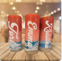 The Original Sunset Beach Wave Tumbler - Malibu color palette